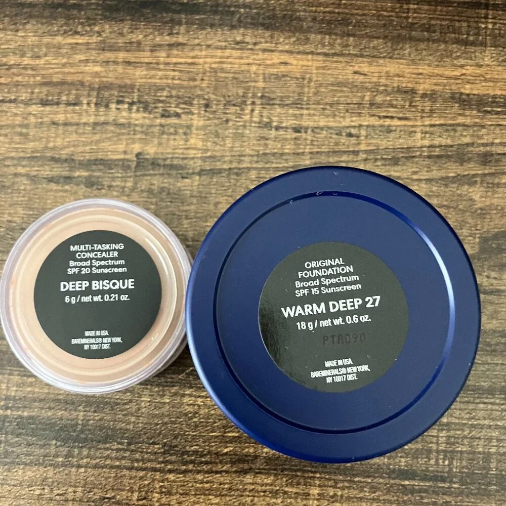 bareMinerals Deluxe Loose Foundation & Bisque 2-Pc Kit -Shade: Warm Deep a607231 - Picture 1 of 6
